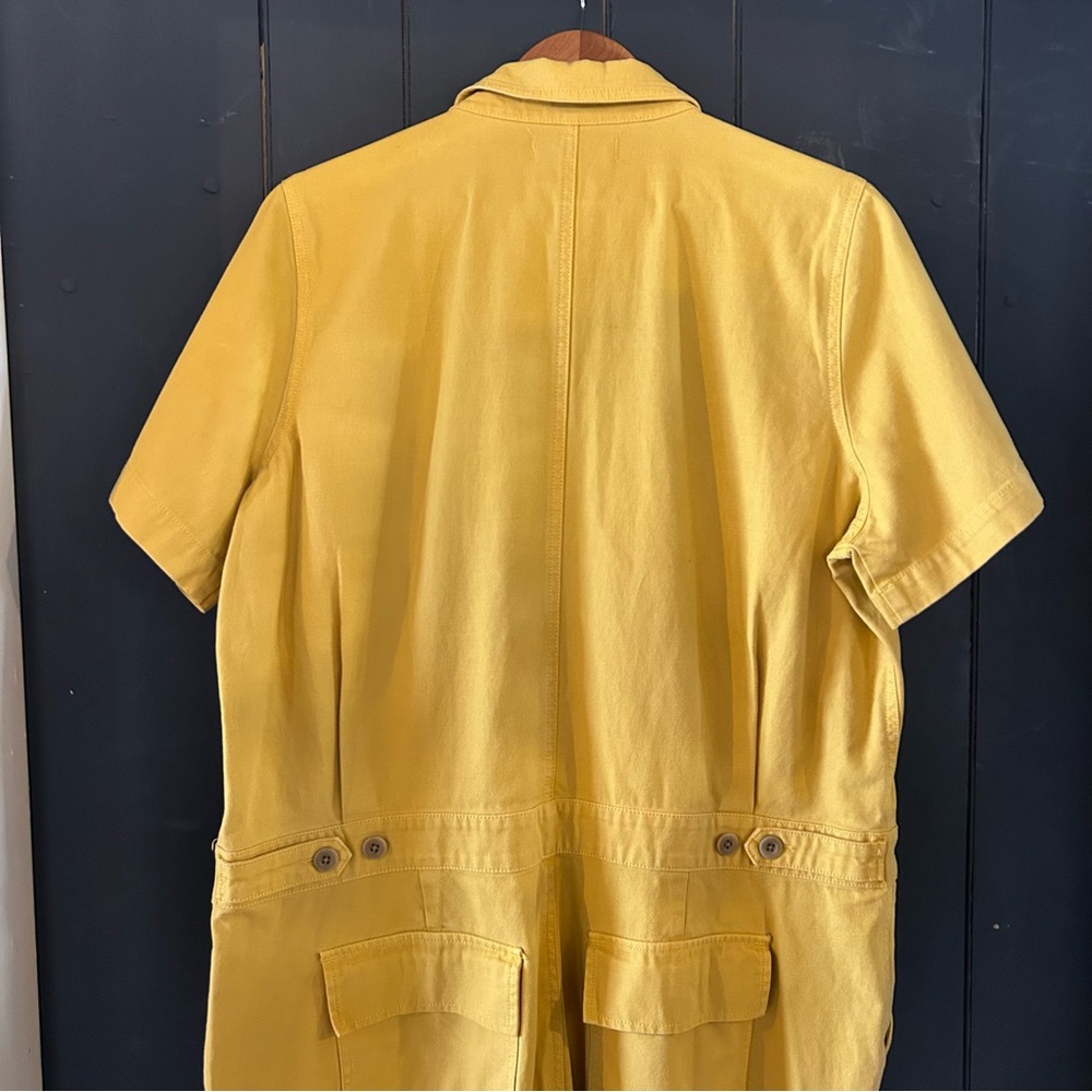 Madewell Mustard Yellow Short-Sleeve Jumpsuit - Picture 5 of 6